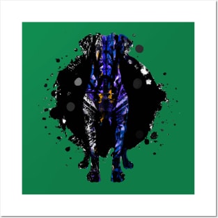 Great Dane Stencil Ink Painting Artwork Posters and Art